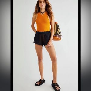 Free People Beach Crochet Love Shorts